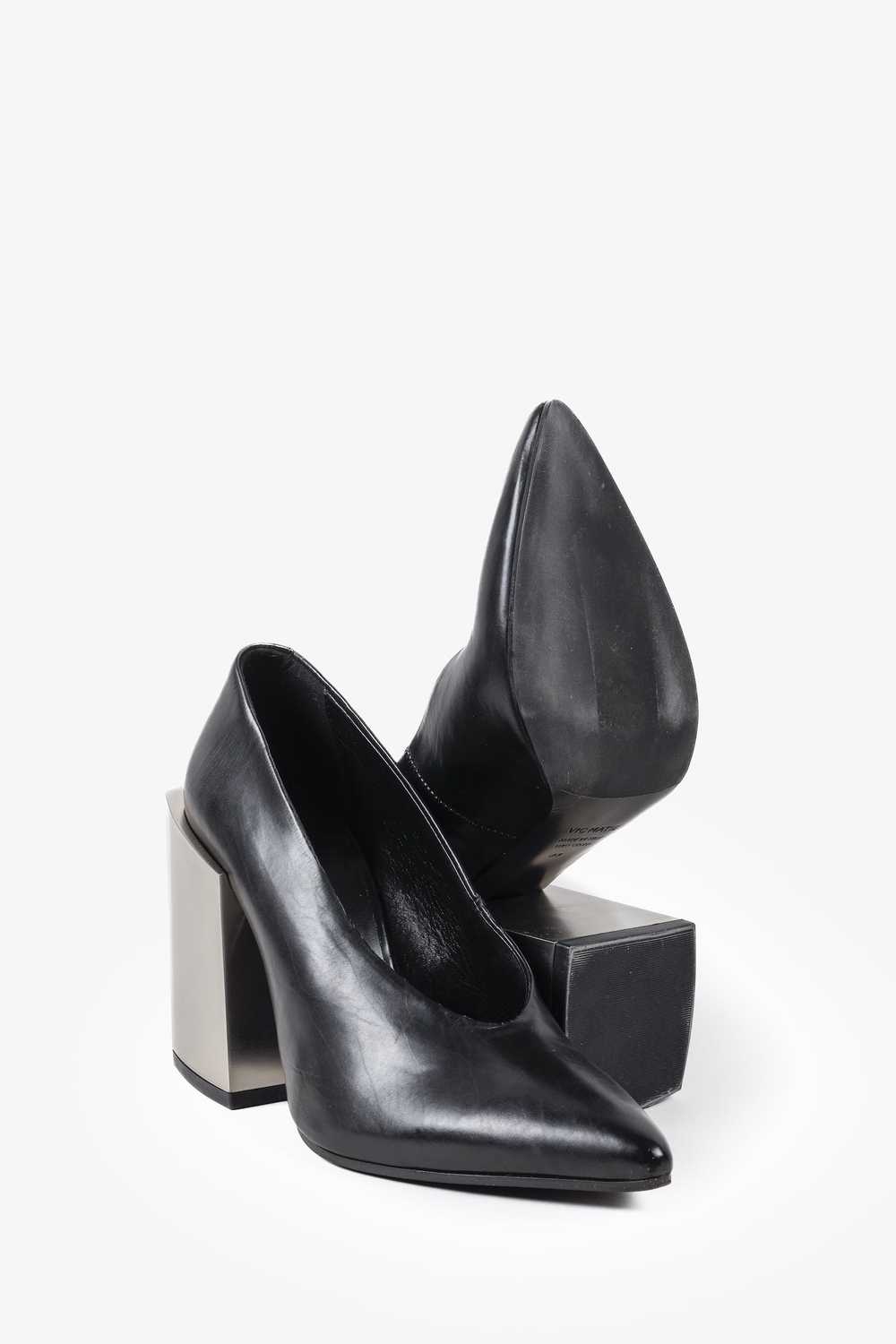 Vic Matie Vic Matie Mirror Block Heels (ize 38) - image 4