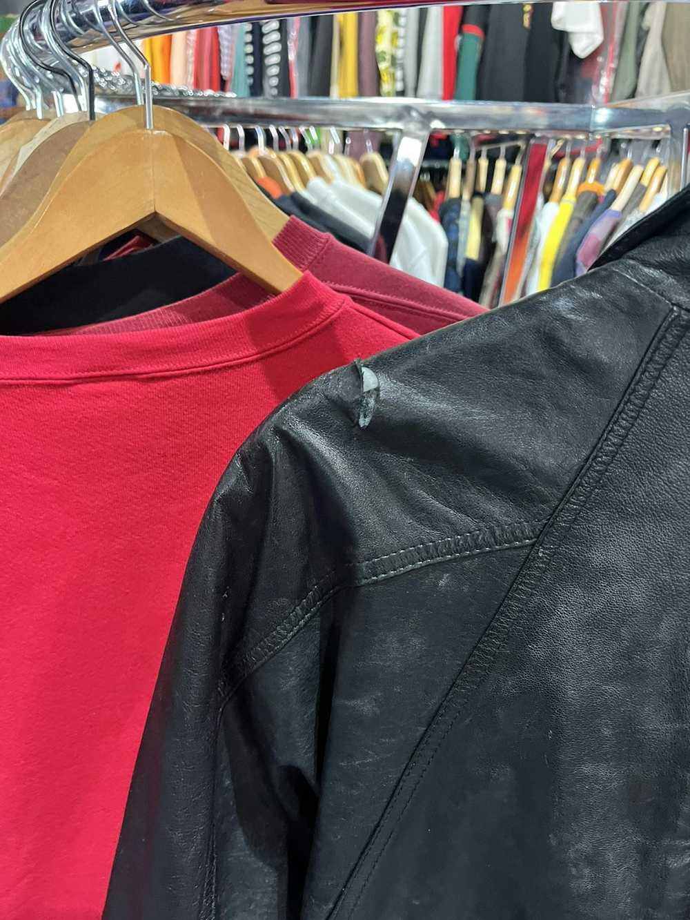 Leather × Leather Jacket × Vintage Vintage Tradit… - image 4