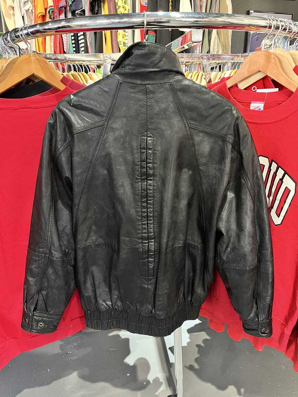 Leather × Leather Jacket × Vintage Vintage Tradit… - image 5