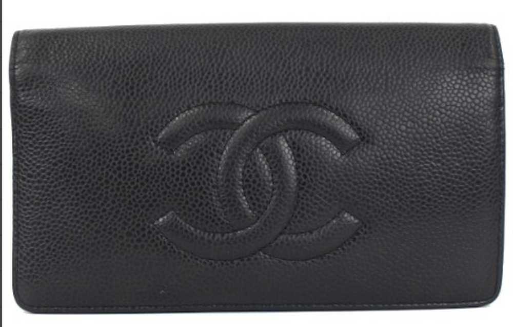 Chanel Chanel Bifold Long Wallet Zipper Long Wall… - image 1