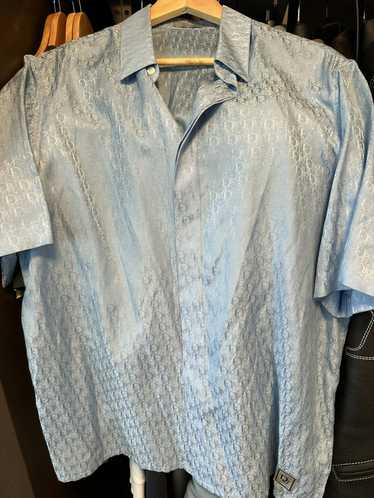 Dior Dior x ERL blue short sleeve silk shirt 2023