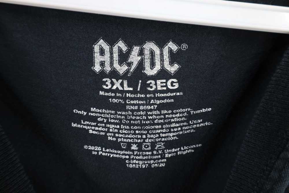 Vintage Retro Spell Out Back In Black ACDC Band T… - image 6