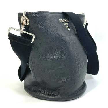 Prada Prada Vitello Dyno Bucket Diagonal Shoulder 