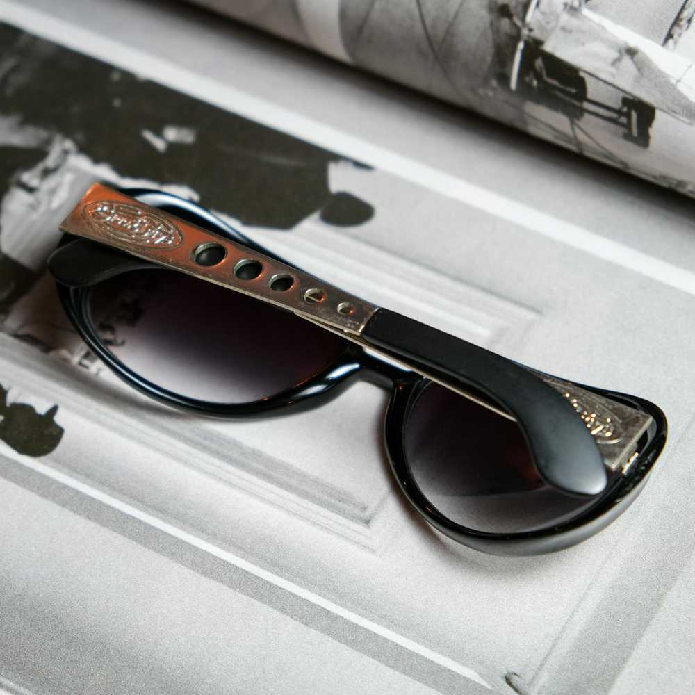 Vintage Vintage Black Flys King Fly Sunglasses - … - image 5