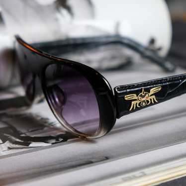 Vintage black fly sunglasses - Gem