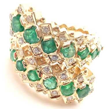 Other Lalaounis 18k Yellow Gold Diamond Emerald B… - image 1