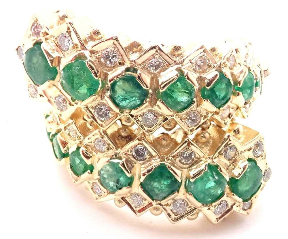 Other Lalaounis 18k Yellow Gold Diamond Emerald B… - image 7