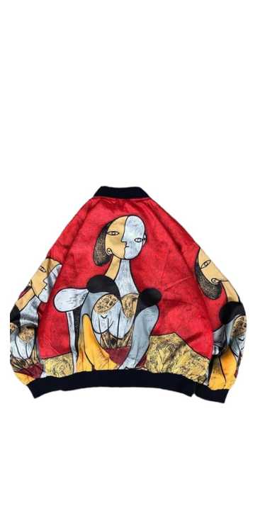 Picasso Vintage Silk Bomber Jacket Piccaso - image 1