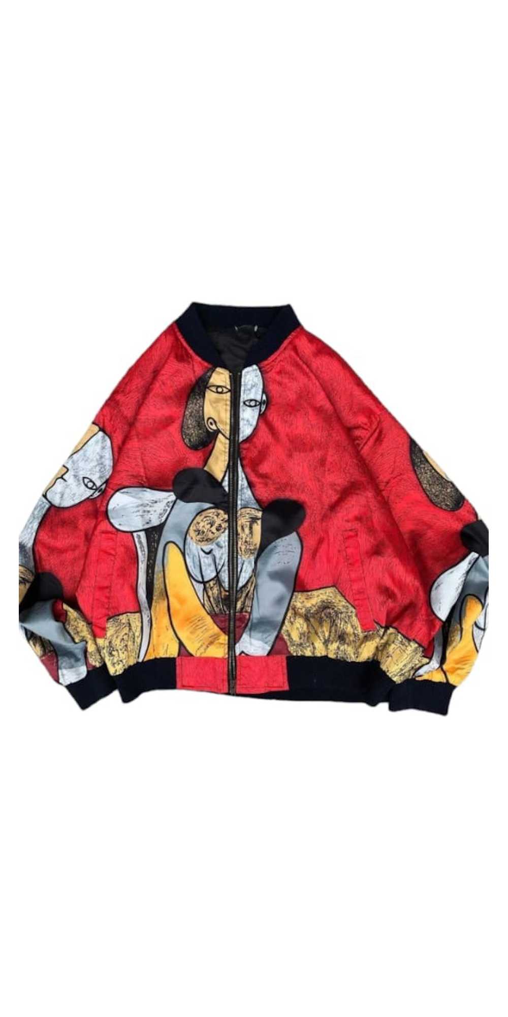 Picasso Vintage Silk Bomber Jacket Piccaso - image 2