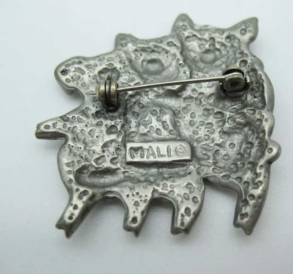 Signed Mali Figural Pewter Three Little Piggy’s V… - image 4