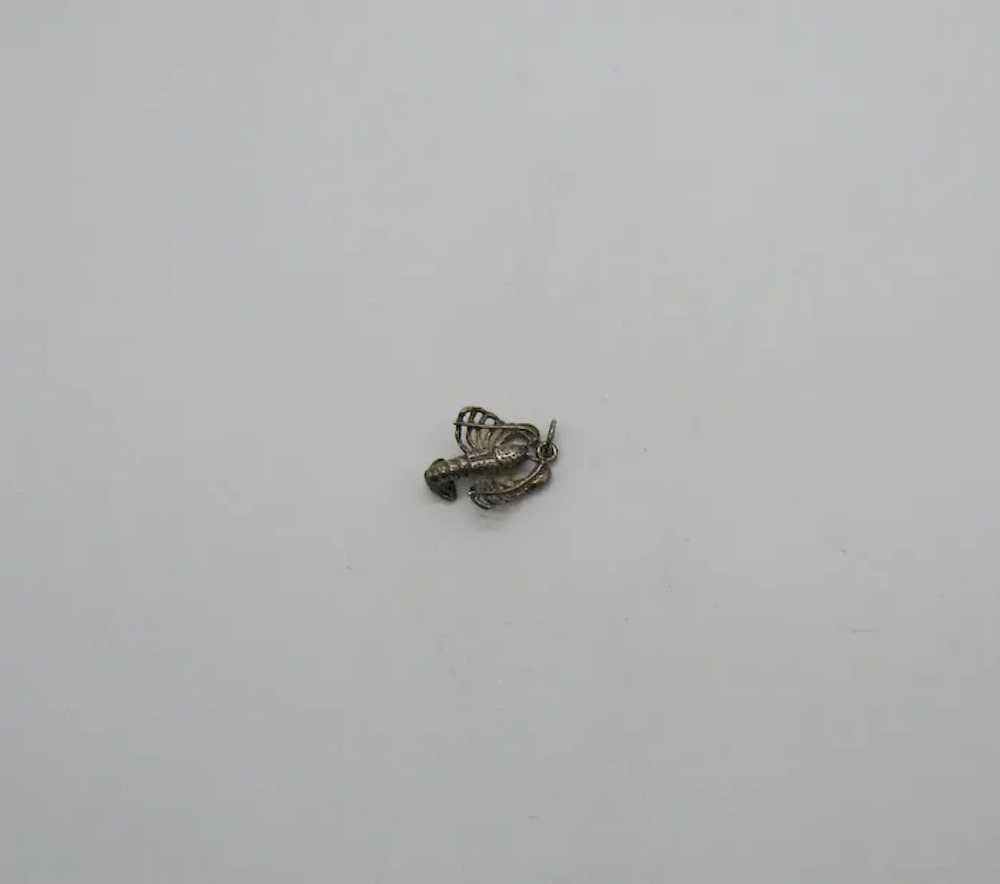 Signed Early Sterling Silver Vintage Figural Lobs… - image 4