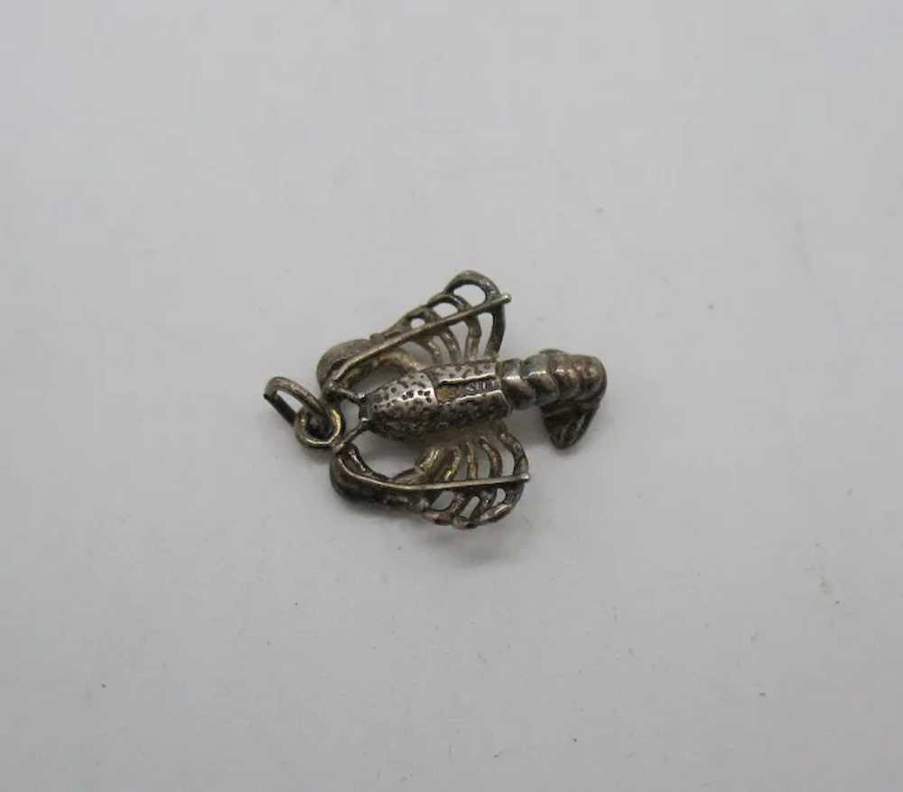 Signed Early Sterling Silver Vintage Figural Lobs… - image 5