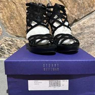 Black Suede (Nubuck) Array By Stuart Weitzman. Si… - image 1