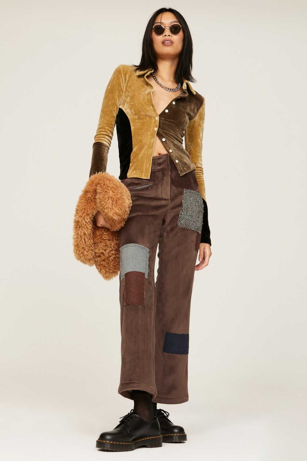 TheOpen Product Corduroy Patchwork Pants - image 1