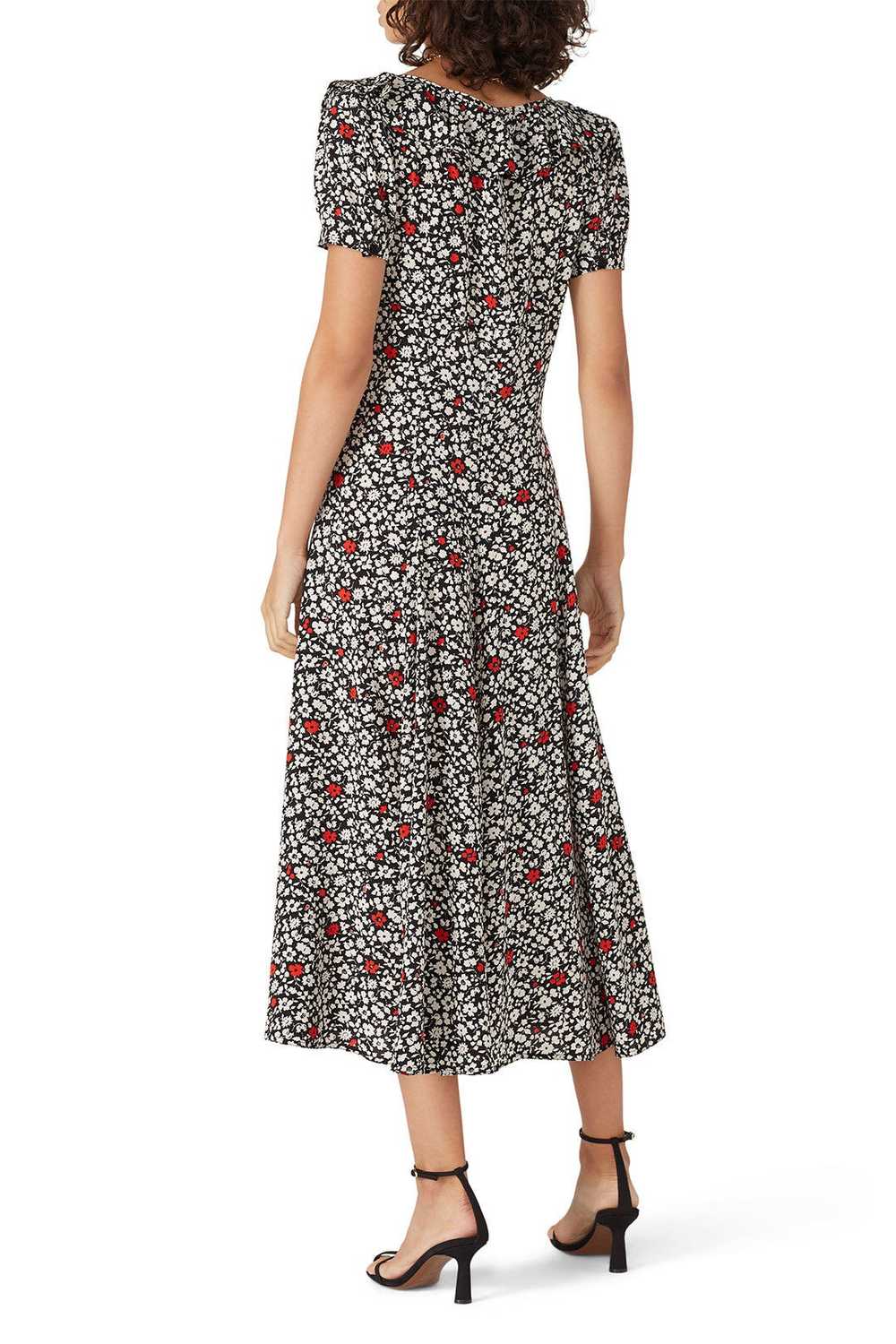 Polo Ralph Lauren Black Floral Short Sleeves Dress - image 3