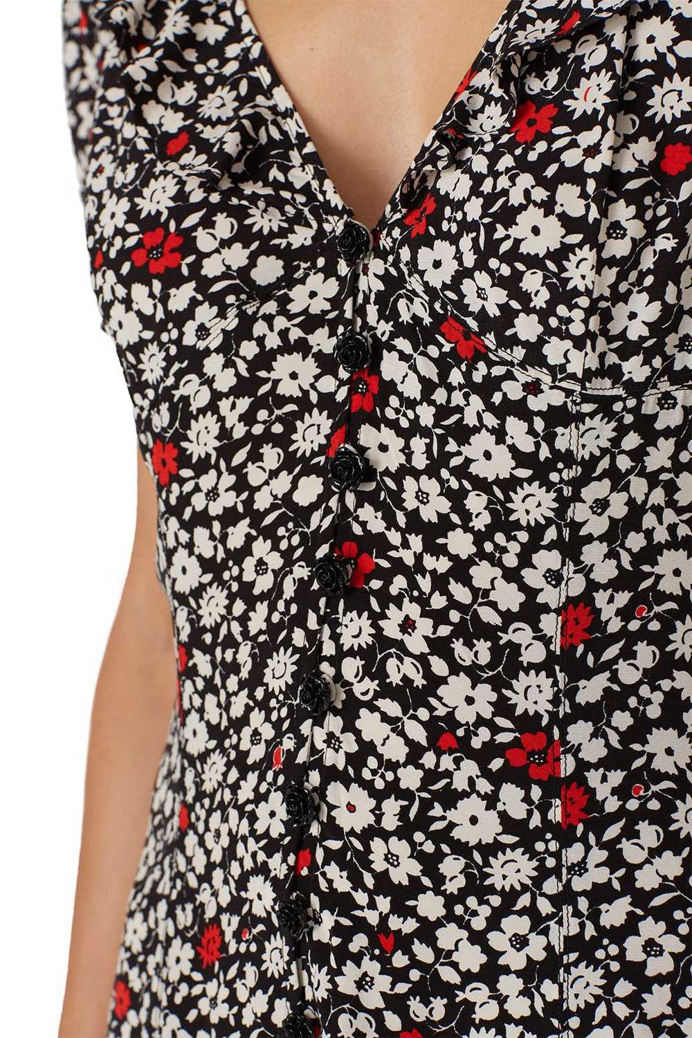 Polo Ralph Lauren Black Floral Short Sleeves Dress - image 4
