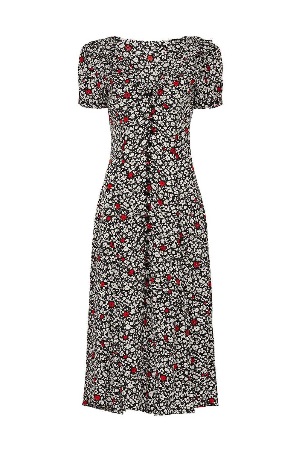 Polo Ralph Lauren Black Floral Short Sleeves Dress - image 5