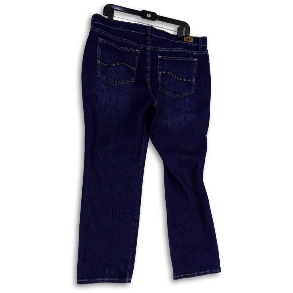 Lee NWT Womens Blue Medium Wash Mid Rise Denim St… - image 3