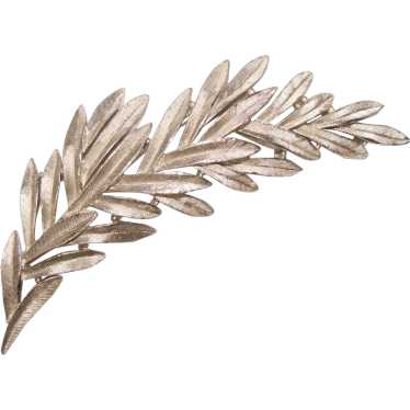 Fabulous TRIFARI Leaf Branch Design Vintage Brooch - image 1