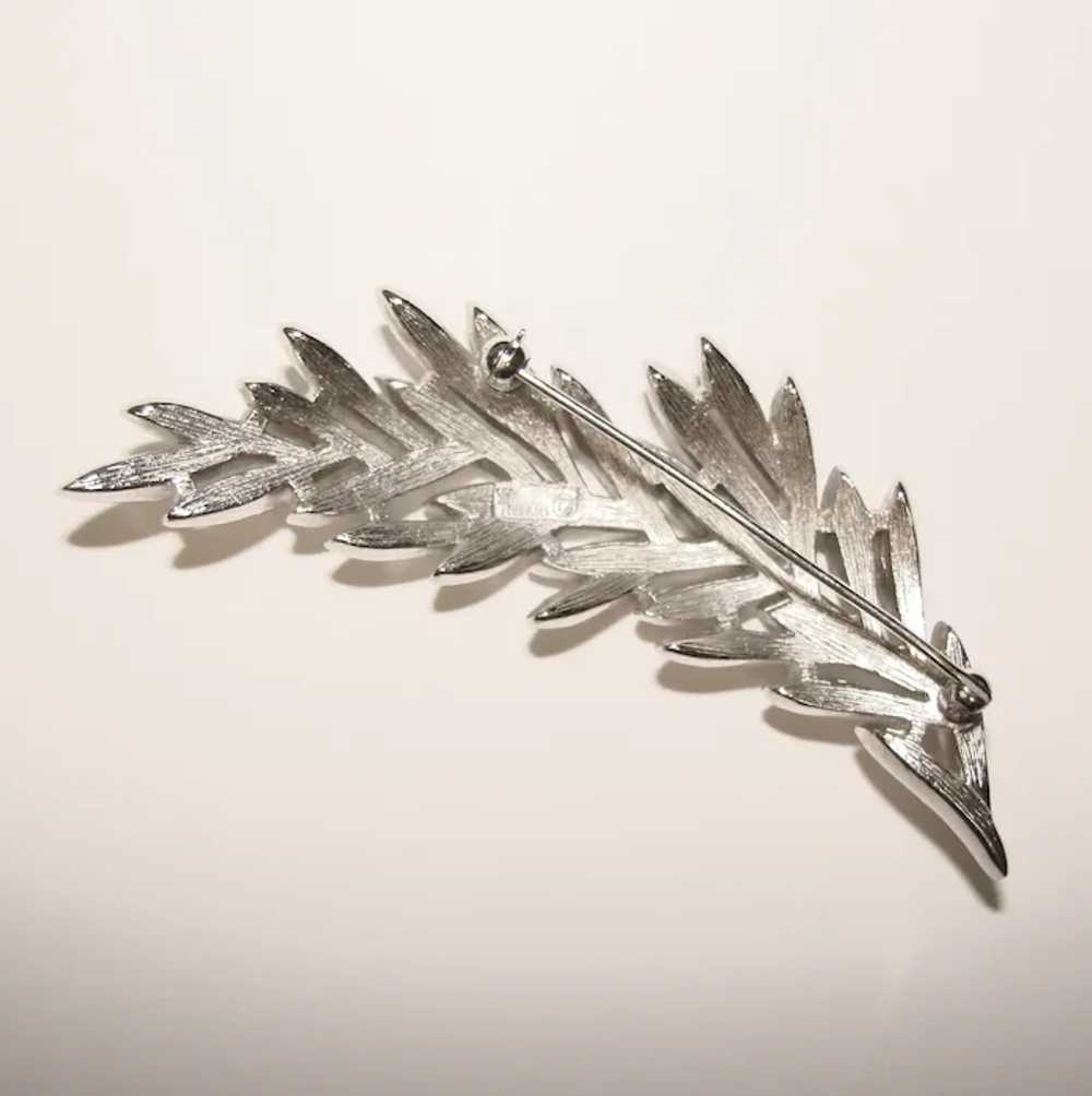 Fabulous TRIFARI Leaf Branch Design Vintage Brooch - image 2