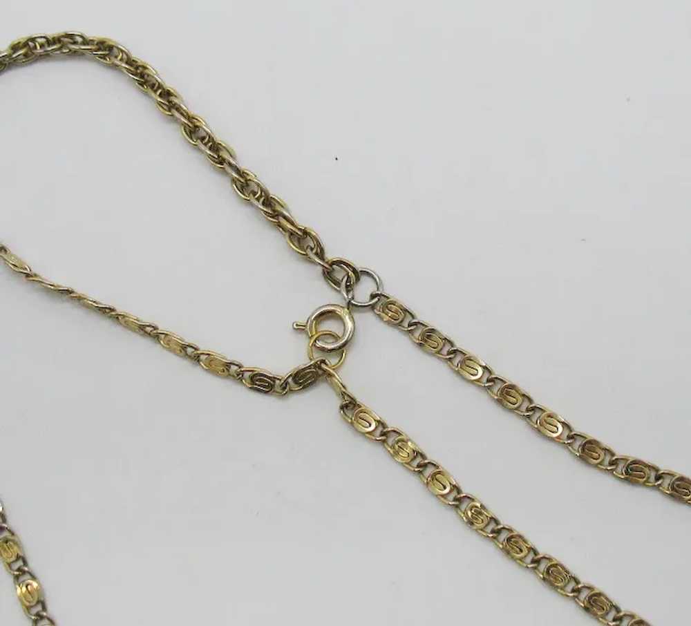 Nice Vintage Golden Medallion 45 Inch long Neckla… - image 3