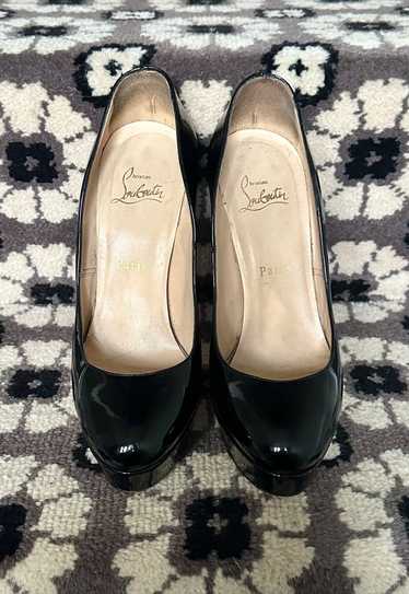 Christian Louboutin Black Leather Patent Bianca Sh