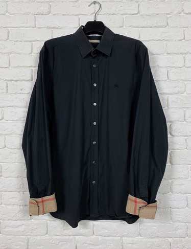 Burberry Burberry Black Shirt with Nova Check - image 1