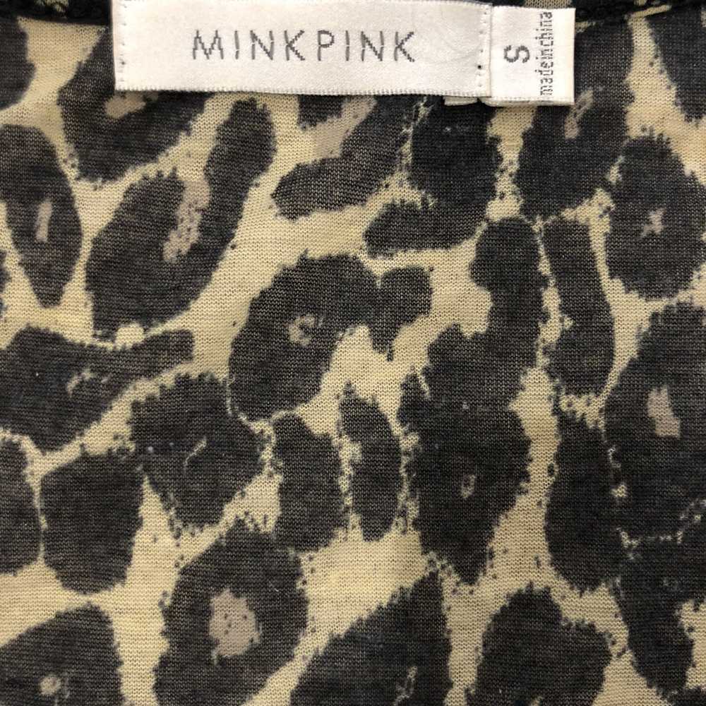 Minkpink MINKPINK Leopard Print Short Sleeve Crop… - image 4