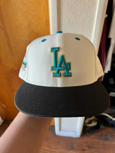 HAT CLUB EXCLUSIVE NEW ERA MADISON MUSKIES TROPICS 2 TONE WHITE selling FITTED CAP 7 1/4