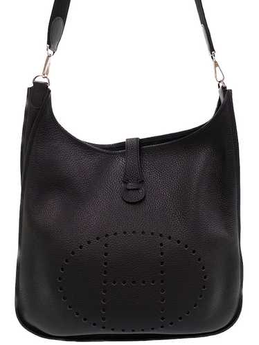 Hermes Hermes Evelyn Stamp Shoulder Bag Black