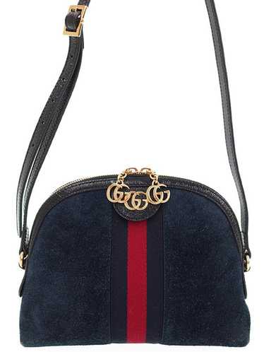 Gucci Gucci Ophidia Small Shoulder Bag Suede x Pat