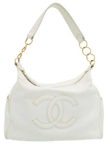Chanel Chanel Coco Mark Shoulder Bag White