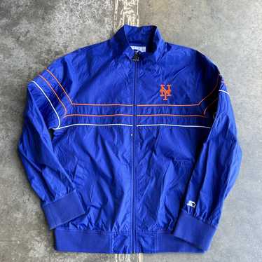 New York Mets MLB Men's Quilt Lined Front Snap Starter Jacket XL 