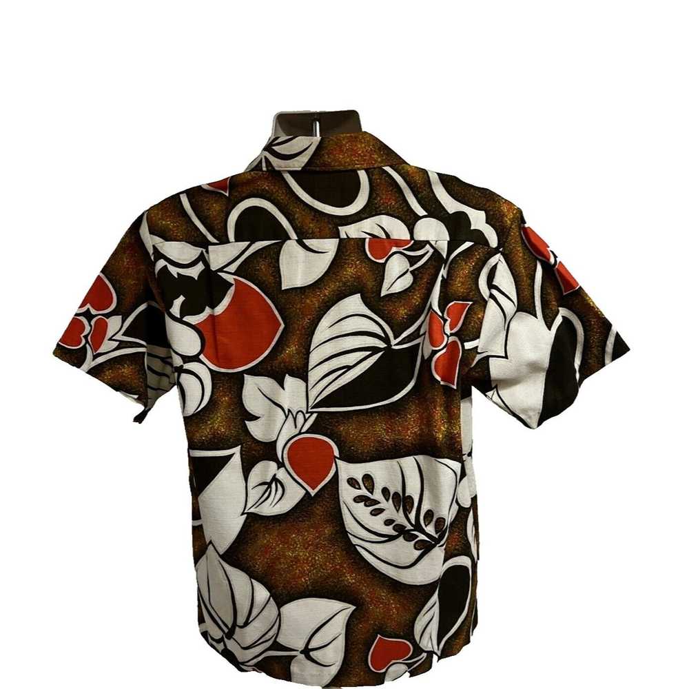Vintage Kai Nani Vintage 70s Hawaiian Floral Cott… - image 2