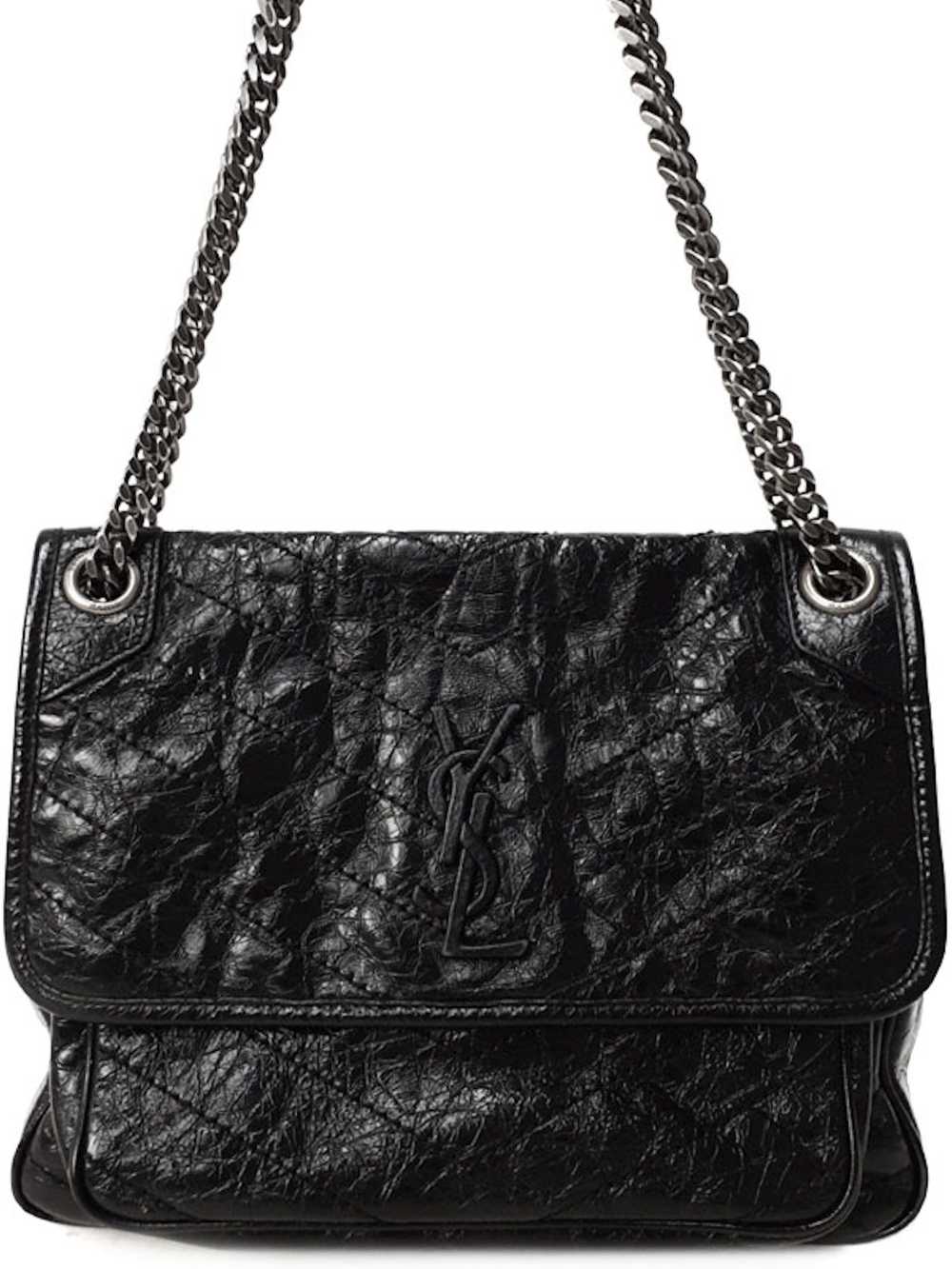 Yves Saint Laurent Yves Saint Laurent Paris Niki Medium Chain Shoulder Bag black
