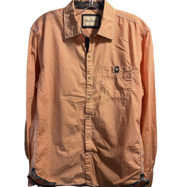 Robert Graham Robert Graham Men’s M Orange Check … - image 1