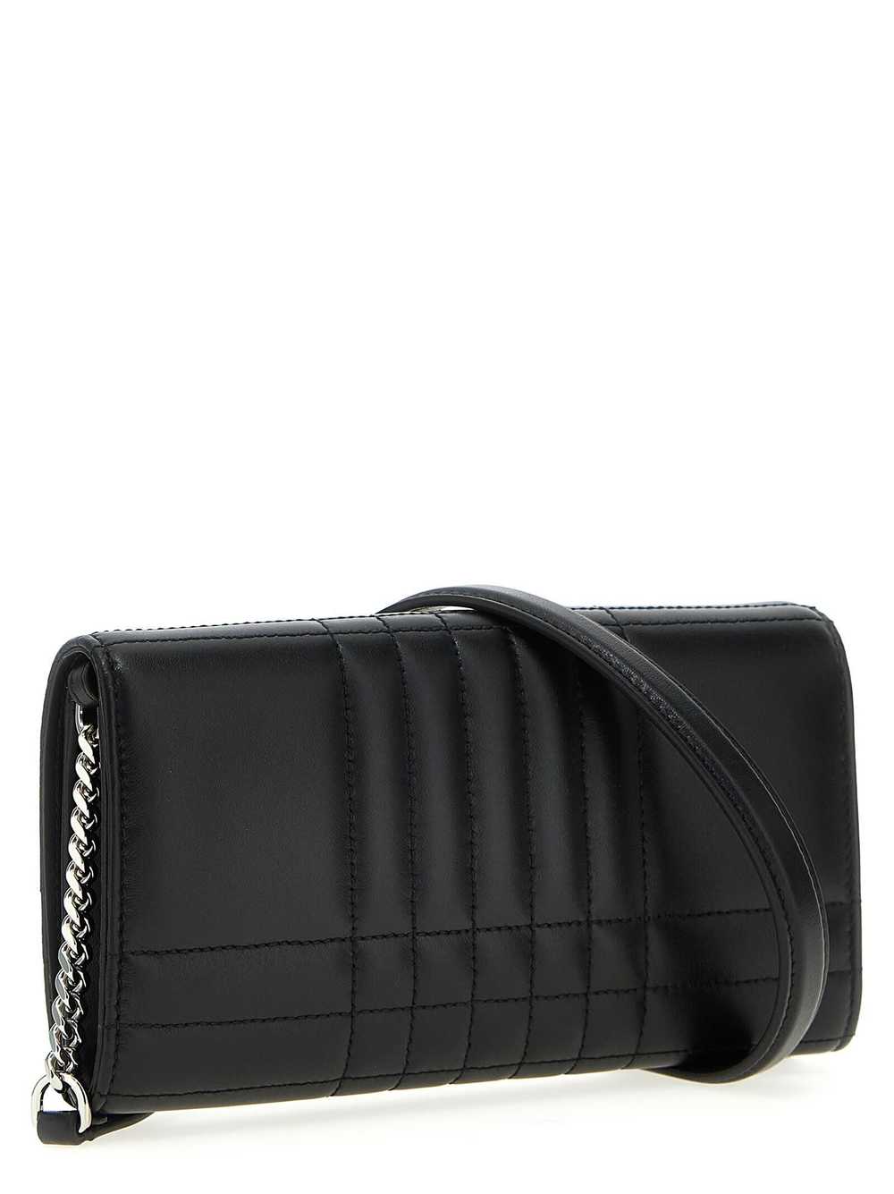 Burberry Burberry Black Lola Quilted Wallet Leath… - image 2