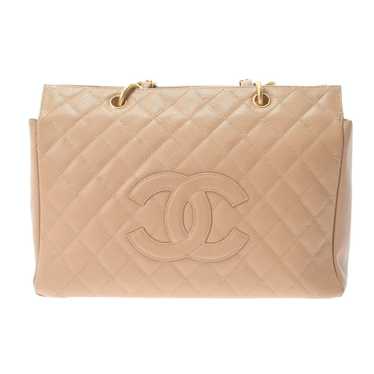 Chanel Chanel Matelasse Chain Tote Bag Beige/Gold… - image 1
