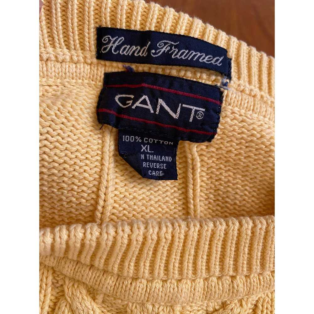 Gant × Streetwear × Vintage Gant 90s XL yellow th… - image 4