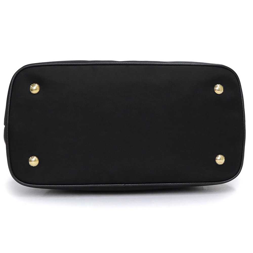 Prada Prada Handbag Diagonal Nylon Leather Nero B… - image 6