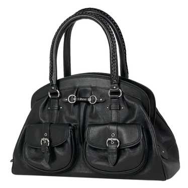 Dior Dior Logo Handbag Leather Black