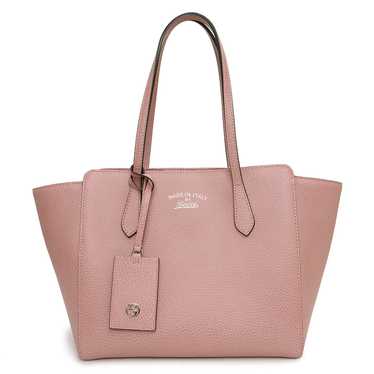 Gucci Gucci Swing Tote Bag Calfskin Leather Pink - image 1