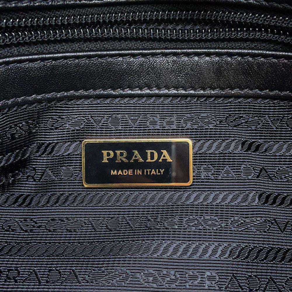 Prada Prada Handbag Ribbon Nylon Shoulder Bag Bla… - image 10