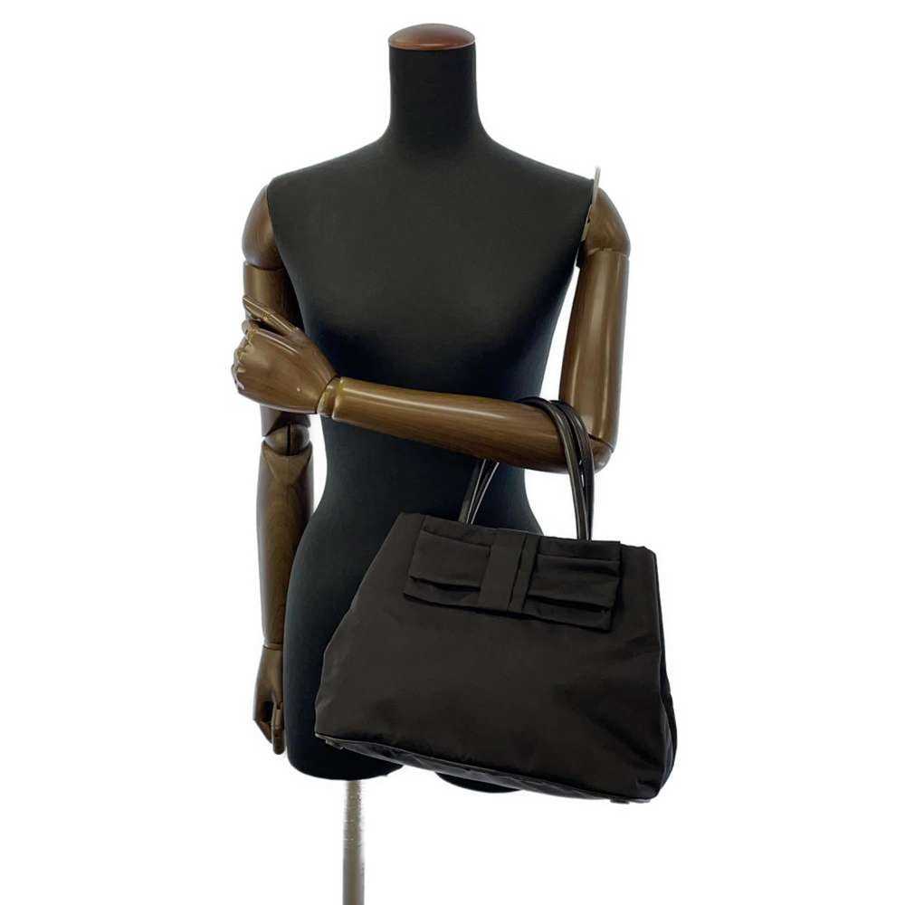 Prada Prada Handbag Ribbon Nylon Shoulder Bag Bla… - image 4