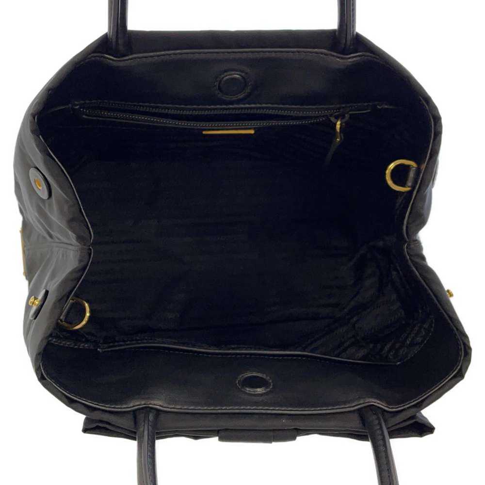 Prada Prada Handbag Ribbon Nylon Shoulder Bag Bla… - image 6