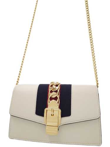 Gucci Gucci Sylvie Mini Chain Shoulder Bag Leathe… - image 1
