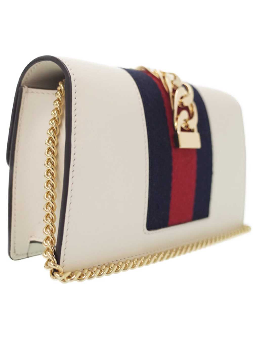 Gucci Gucci Sylvie Mini Chain Shoulder Bag Leathe… - image 2