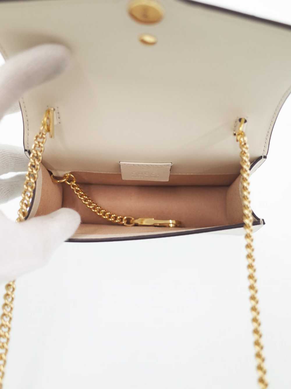 Gucci Gucci Sylvie Mini Chain Shoulder Bag Leathe… - image 3