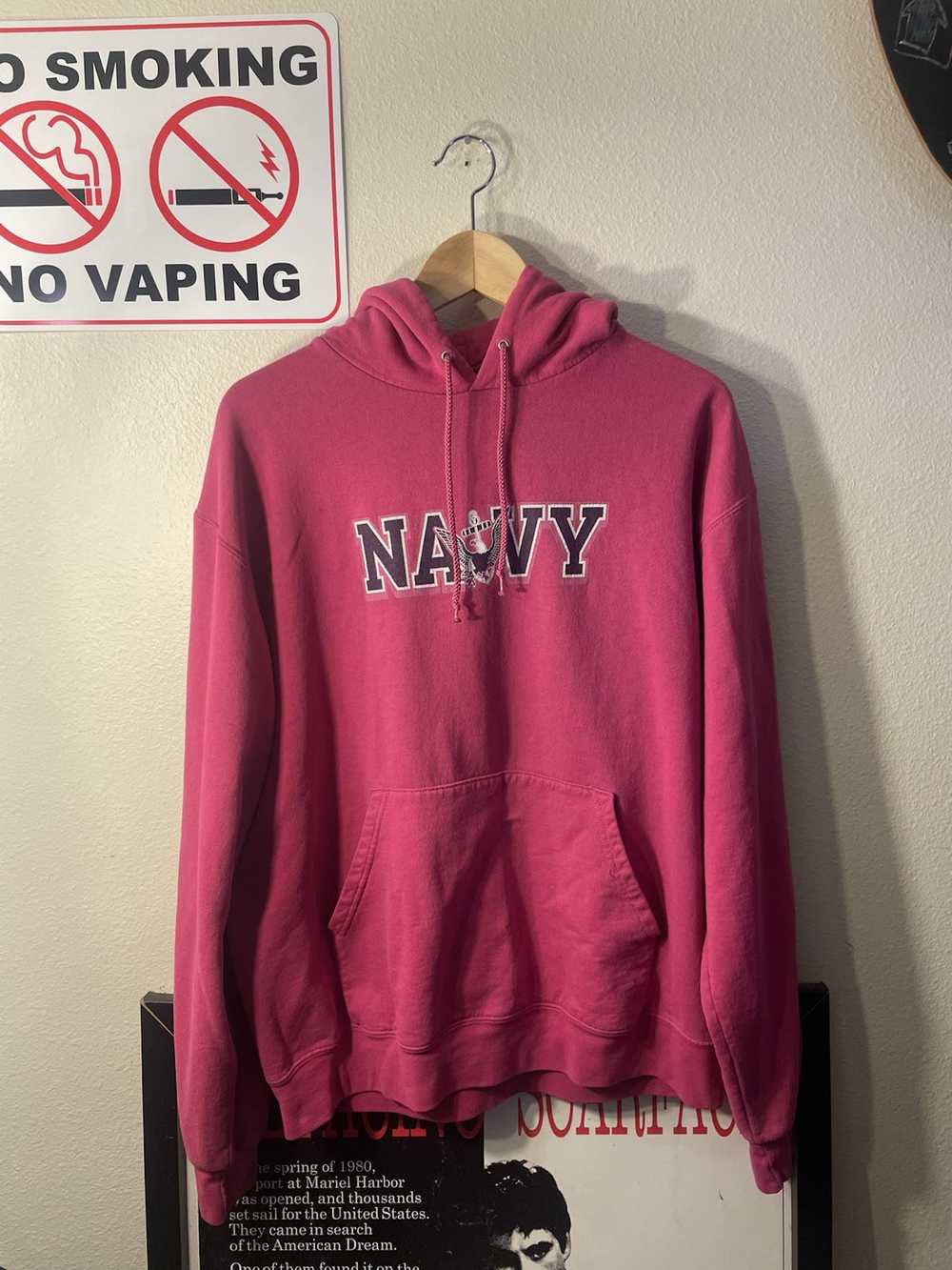 Champion × Vintage Navy champion hoodie - image 1