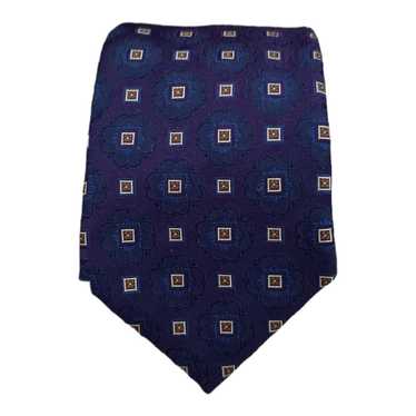 Canali CANALI Geometric Silk Tie ITALY 61"/ 3.7" … - image 1